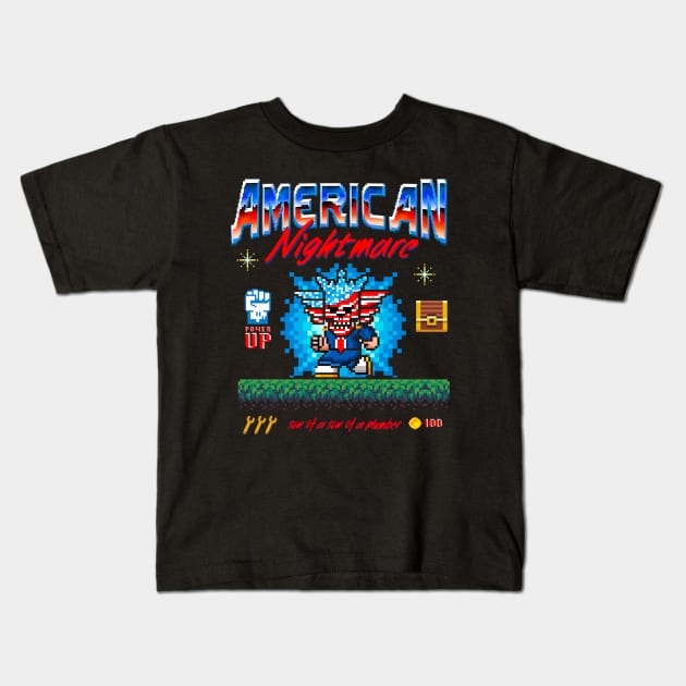 Cody Rhodes American Nightmare Pixelated Kids T-Shirt by Holman